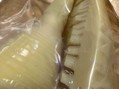 たけのこの水煮(たけのこの下ごしらえ)